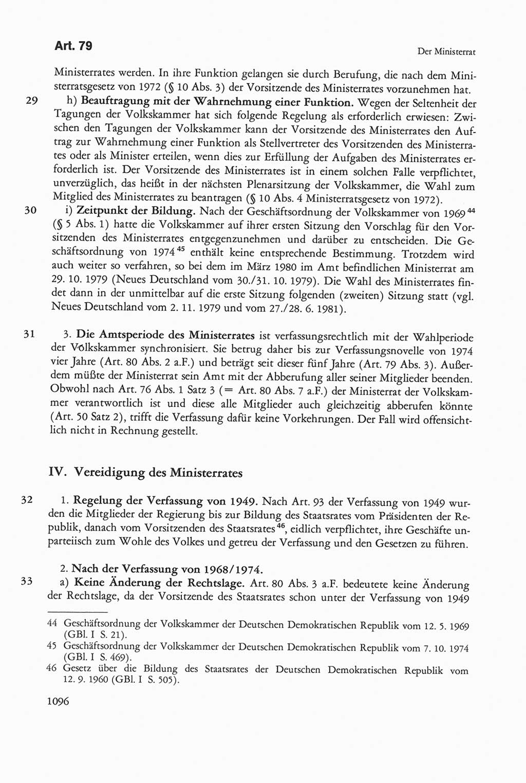 Die sozialistische Verfassung der Deutschen Demokratischen Republik (DDR), Kommentar mit einem Nachtrag 1997, Seite 1096 (Soz. Verf. DDR Komm. Nachtr. 1997, S. 1096)