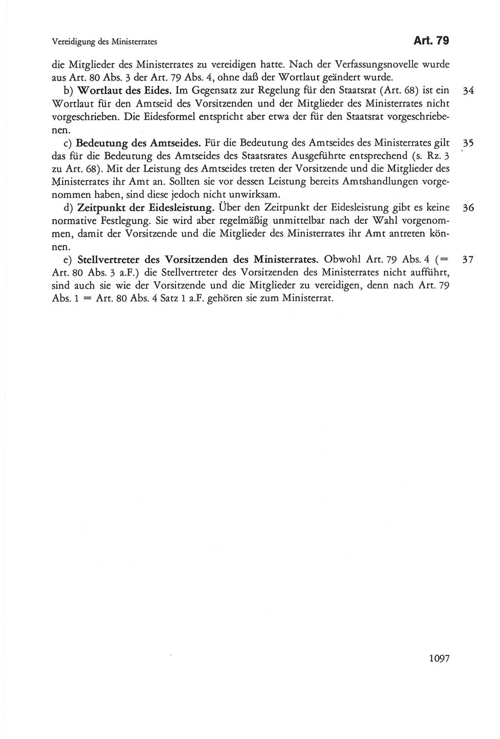 Die sozialistische Verfassung der Deutschen Demokratischen Republik (DDR), Kommentar mit einem Nachtrag 1997, Seite 1097 (Soz. Verf. DDR Komm. Nachtr. 1997, S. 1097)