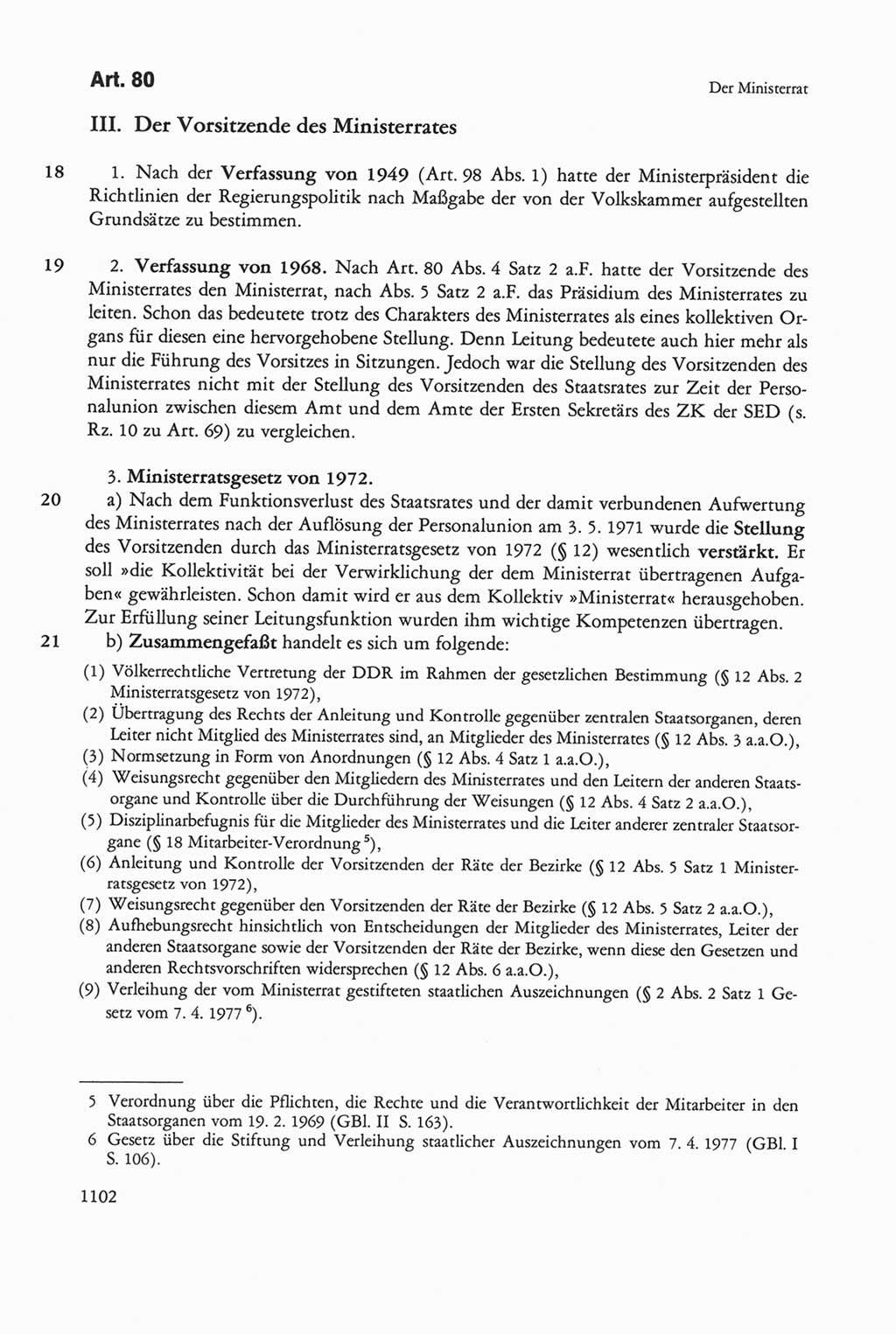 Die sozialistische Verfassung der Deutschen Demokratischen Republik (DDR), Kommentar mit einem Nachtrag 1997, Seite 1102 (Soz. Verf. DDR Komm. Nachtr. 1997, S. 1102)