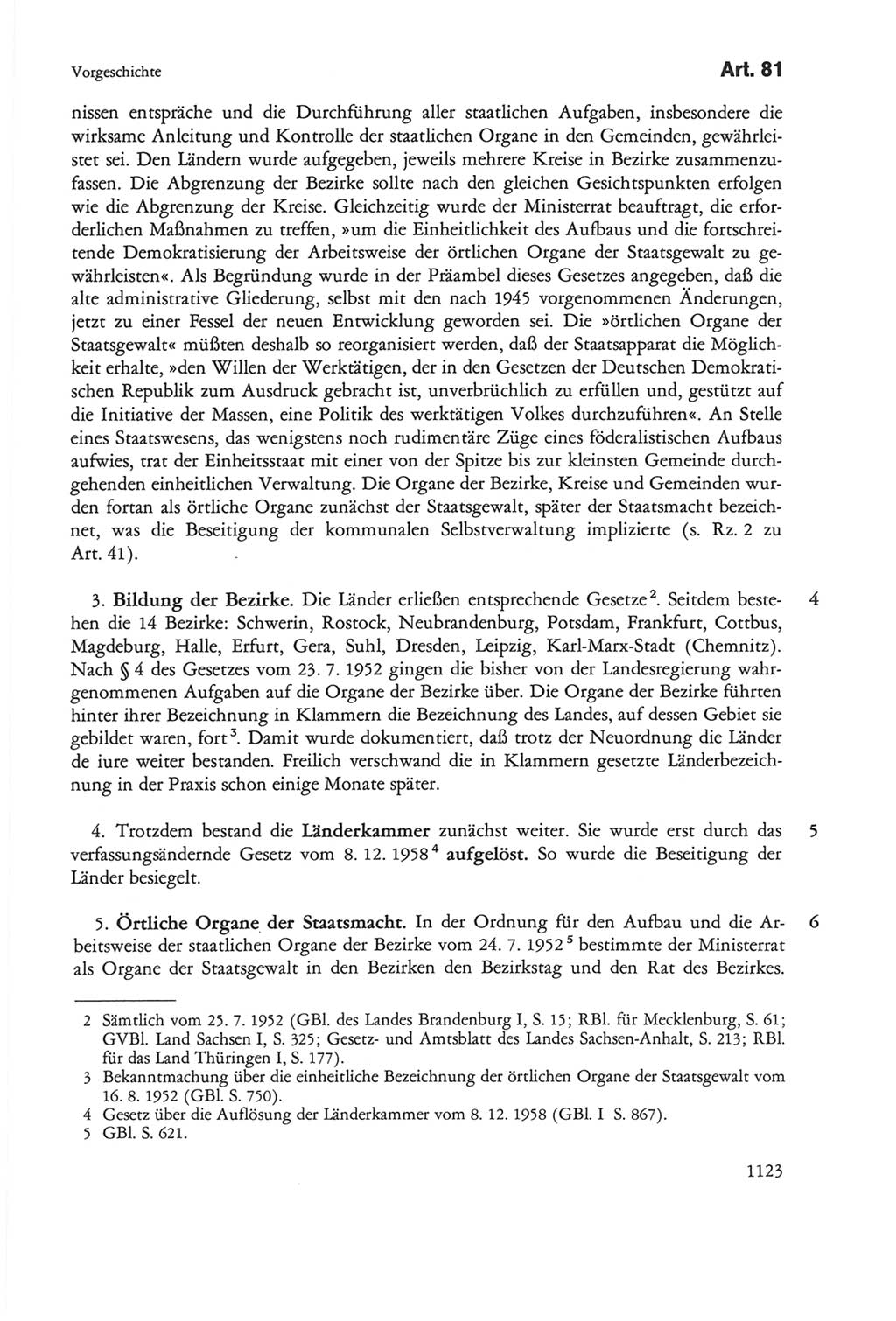 Die sozialistische Verfassung der Deutschen Demokratischen Republik (DDR), Kommentar mit einem Nachtrag 1997, Seite 1123 (Soz. Verf. DDR Komm. Nachtr. 1997, S. 1123)