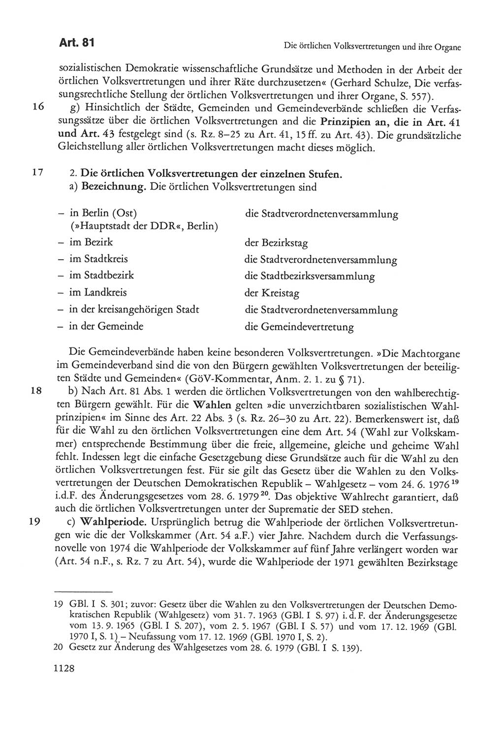 Die sozialistische Verfassung der Deutschen Demokratischen Republik (DDR), Kommentar mit einem Nachtrag 1997, Seite 1128 (Soz. Verf. DDR Komm. Nachtr. 1997, S. 1128)