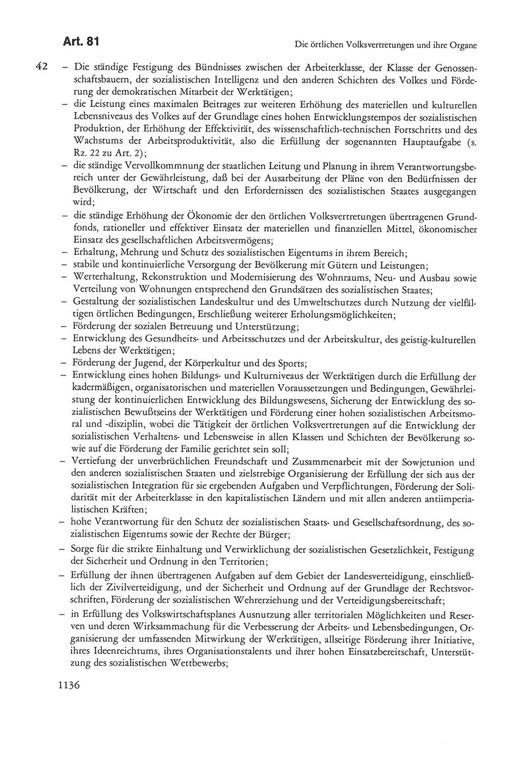 Die sozialistische Verfassung der Deutschen Demokratischen Republik (DDR), Kommentar mit einem Nachtrag 1997, Seite 1136 (Soz. Verf. DDR Komm. Nachtr. 1997, S. 1136)