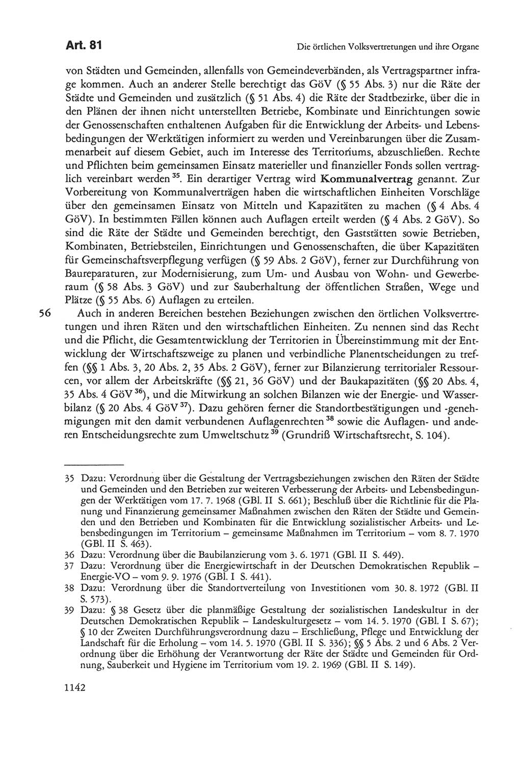 Die sozialistische Verfassung der Deutschen Demokratischen Republik (DDR), Kommentar mit einem Nachtrag 1997, Seite 1142 (Soz. Verf. DDR Komm. Nachtr. 1997, S. 1142)