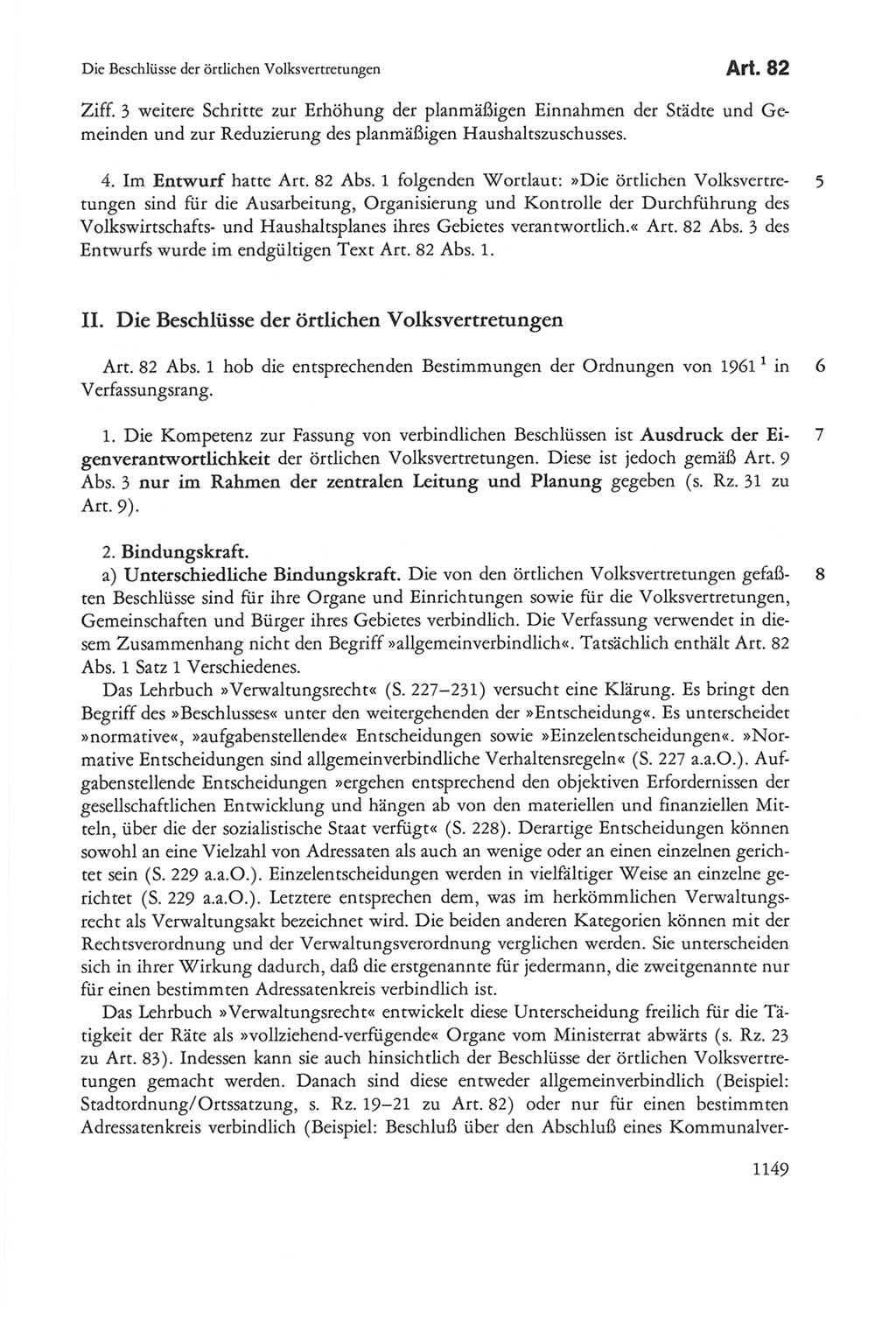 Die sozialistische Verfassung der Deutschen Demokratischen Republik (DDR), Kommentar mit einem Nachtrag 1997, Seite 1149 (Soz. Verf. DDR Komm. Nachtr. 1997, S. 1149)