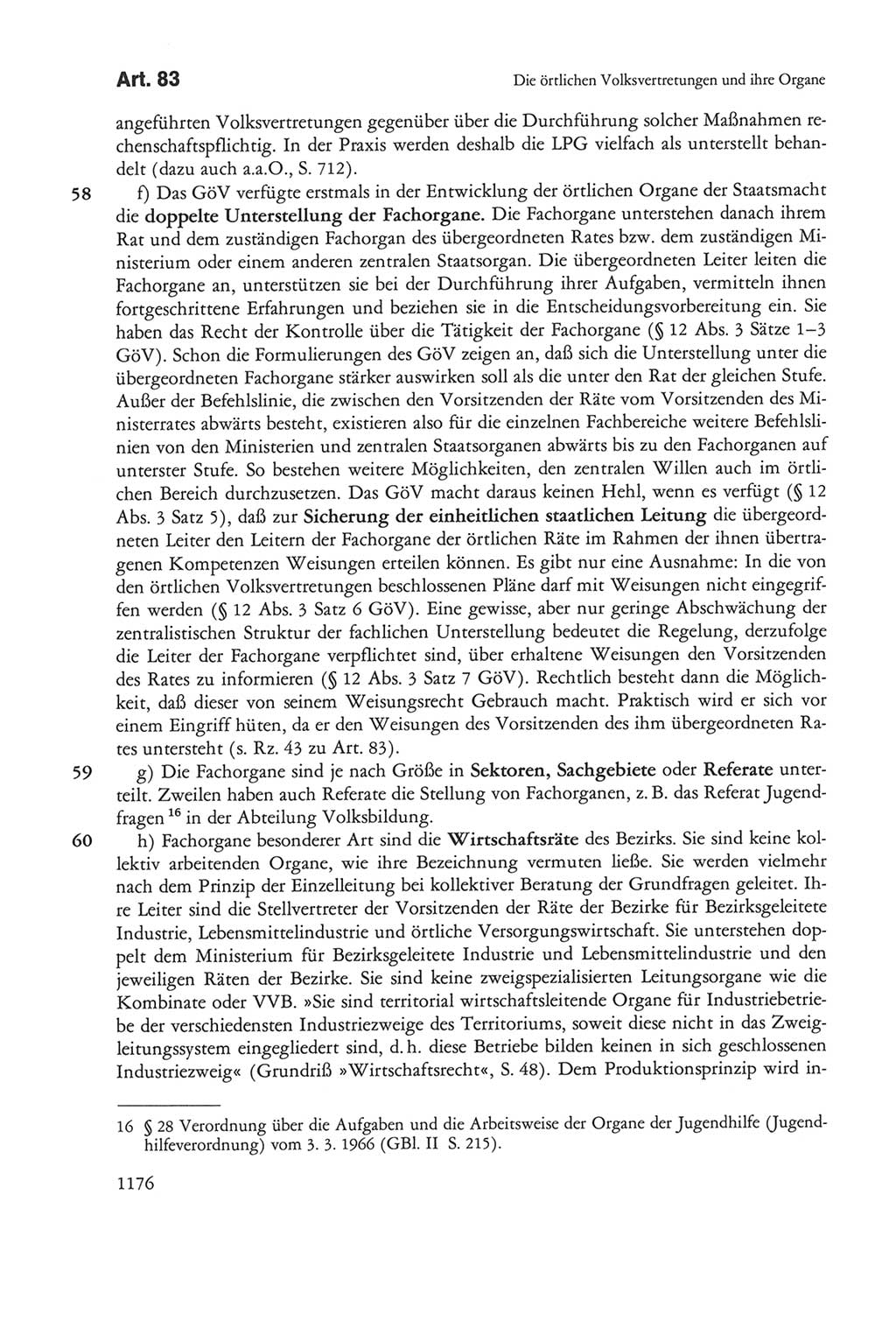 Die sozialistische Verfassung der Deutschen Demokratischen Republik (DDR), Kommentar mit einem Nachtrag 1997, Seite 1176 (Soz. Verf. DDR Komm. Nachtr. 1997, S. 1176)