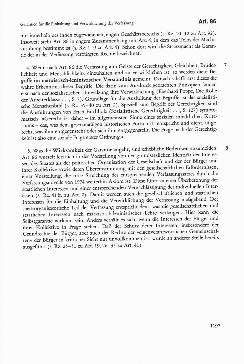 Die sozialistische Verfassung der Deutschen Demokratischen Republik (DDR), Kommentar mit einem Nachtrag 1997, Seite 1197 (Soz. Verf. DDR Komm. Nachtr. 1997, S. 1197)