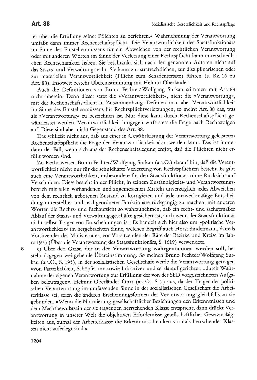 Die sozialistische Verfassung der Deutschen Demokratischen Republik (DDR), Kommentar mit einem Nachtrag 1997, Seite 1204 (Soz. Verf. DDR Komm. Nachtr. 1997, S. 1204)