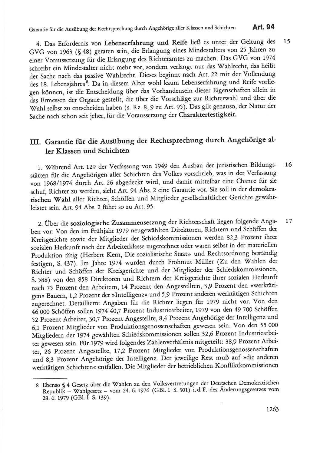 Die sozialistische Verfassung der Deutschen Demokratischen Republik (DDR), Kommentar mit einem Nachtrag 1997, Seite 1263 (Soz. Verf. DDR Komm. Nachtr. 1997, S. 1263)