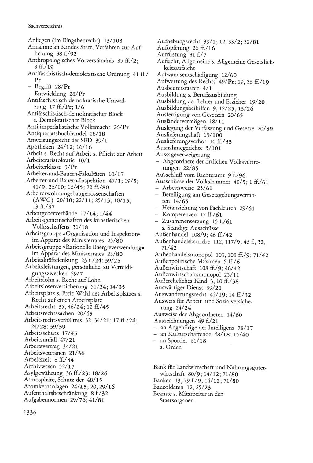 Die sozialistische Verfassung der Deutschen Demokratischen Republik (DDR), Kommentar mit einem Nachtrag 1997, Seite 1336 (Soz. Verf. DDR Komm. Nachtr. 1997, S. 1336)