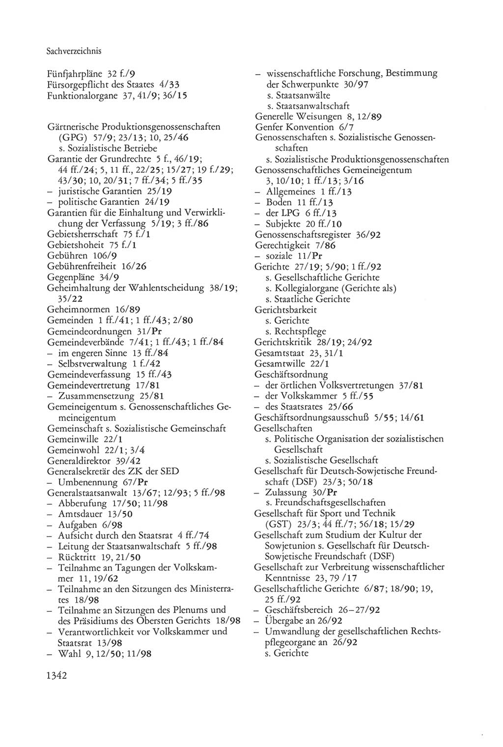 Die sozialistische Verfassung der Deutschen Demokratischen Republik (DDR), Kommentar mit einem Nachtrag 1997, Seite 1342 (Soz. Verf. DDR Komm. Nachtr. 1997, S. 1342)