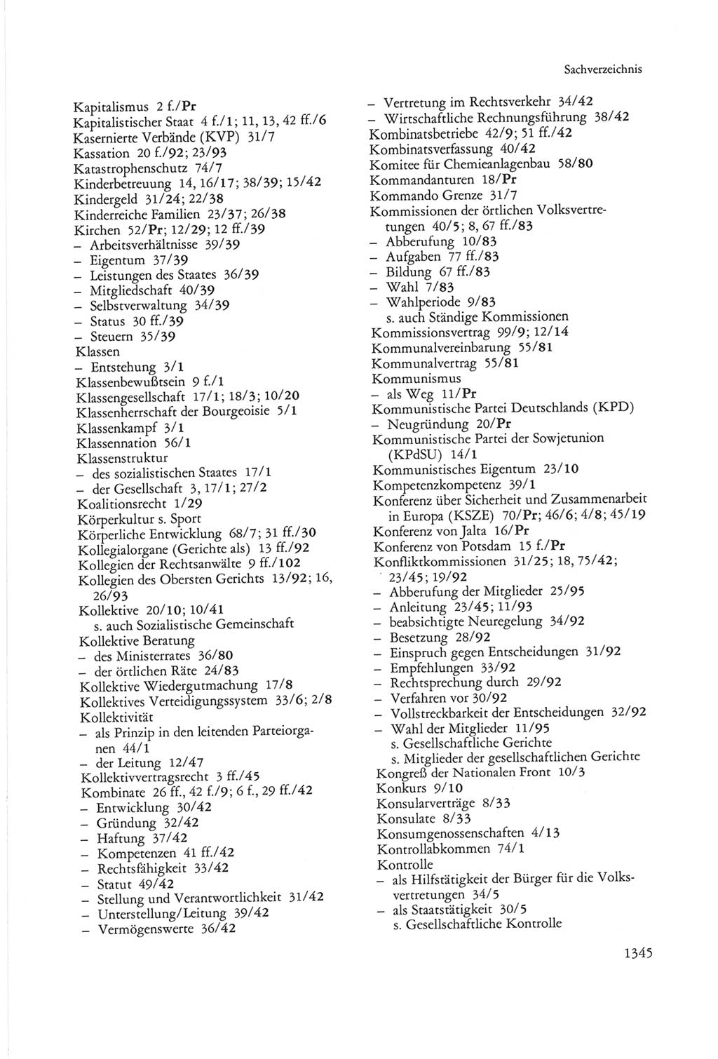 Die sozialistische Verfassung der Deutschen Demokratischen Republik (DDR), Kommentar mit einem Nachtrag 1997, Seite 1345 (Soz. Verf. DDR Komm. Nachtr. 1997, S. 1345)