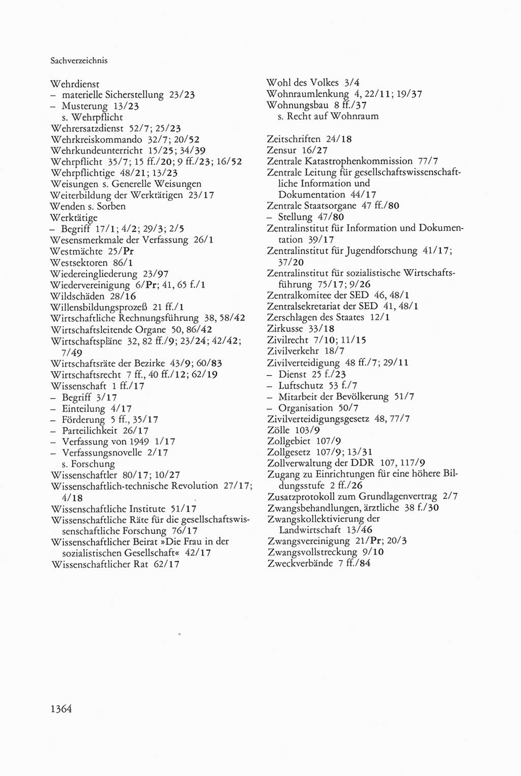 Die sozialistische Verfassung der Deutschen Demokratischen Republik (DDR), Kommentar mit einem Nachtrag 1997, Seite 1364 (Soz. Verf. DDR Komm. Nachtr. 1997, S. 1364)